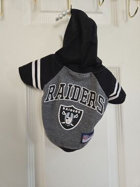 NFL Gray and Black Raiders Pet Tee